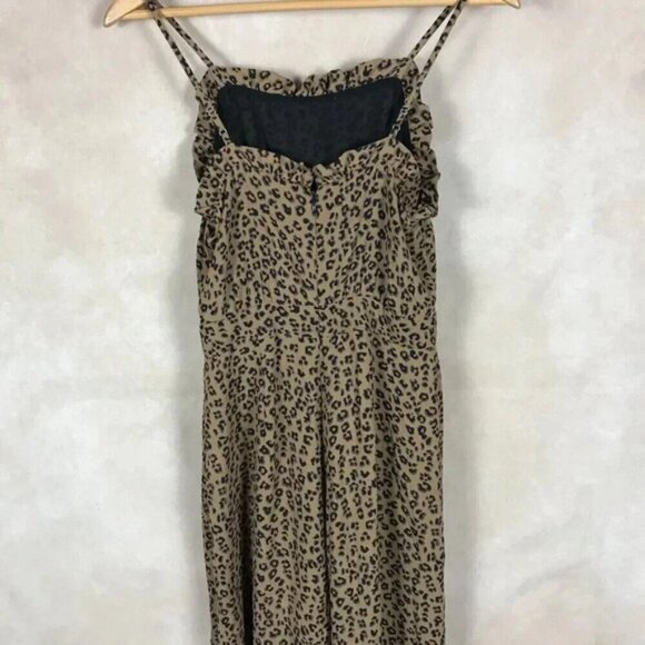 CeCe Chiffon Leopard Wide Leg Jumpsuit NWT Size 0 - Picture 9 of 11